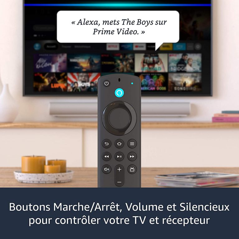 Fire TV Stick avec télécommande vocale Alexa